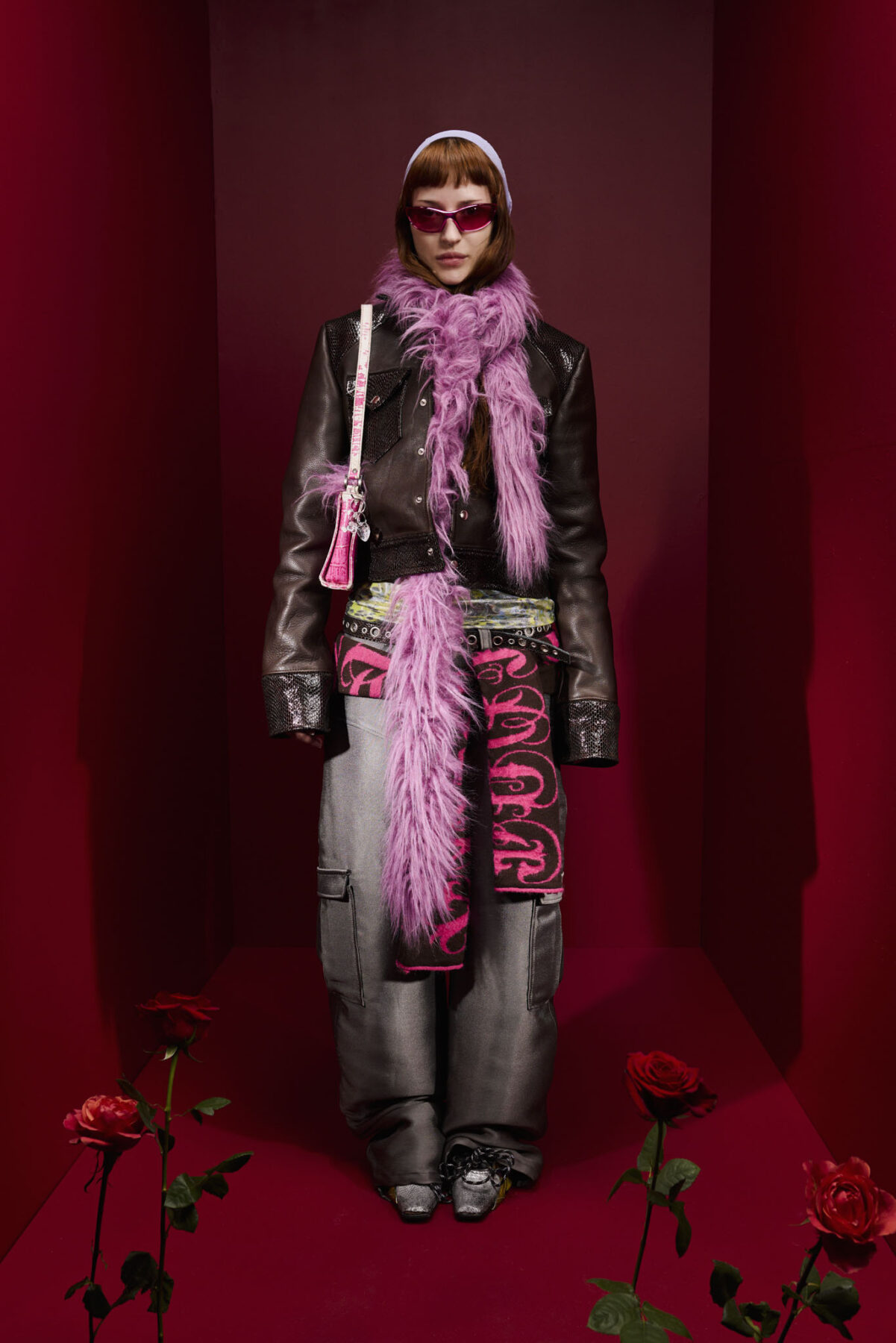 Model wearing Aalto University graduate collection