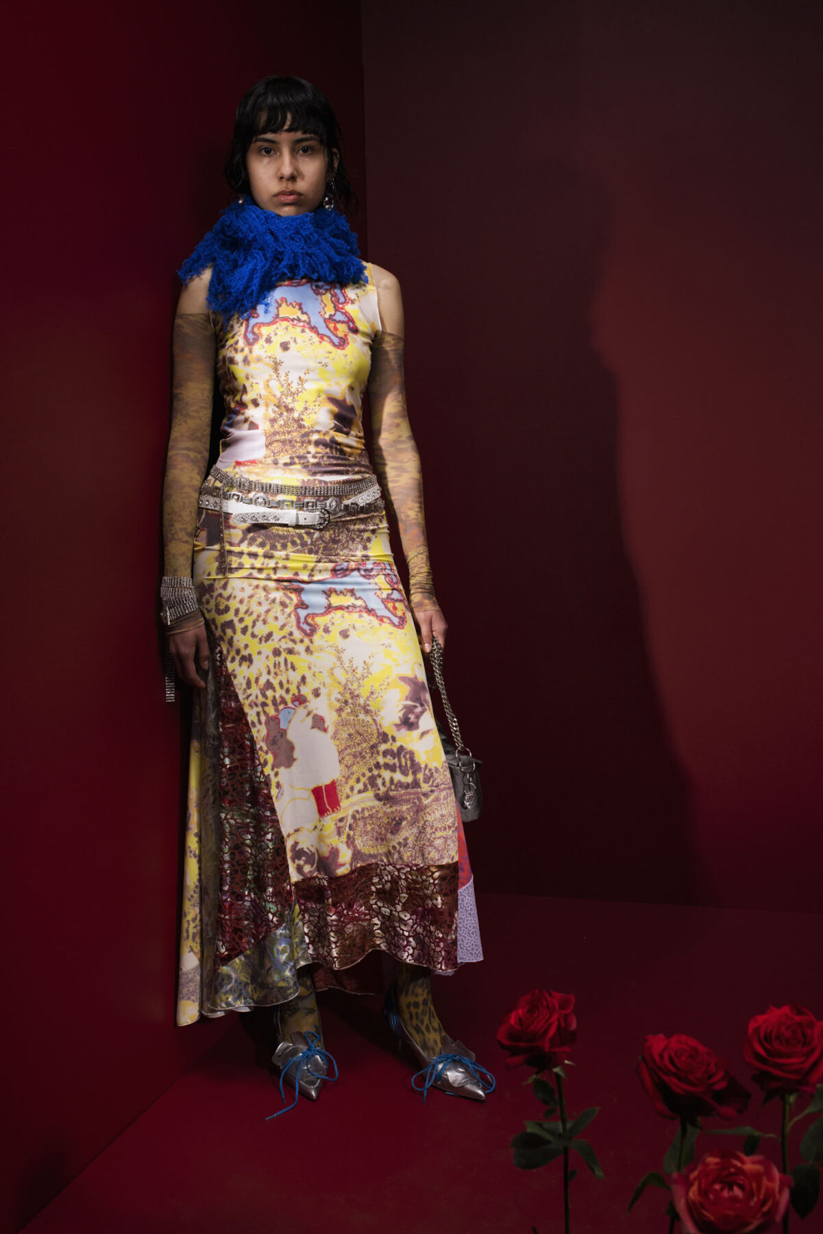 Model wearing Aalto University graduate collection
