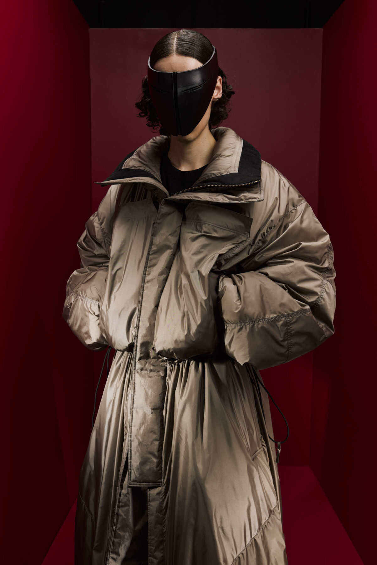 Model wearing Aalto University graduate collection