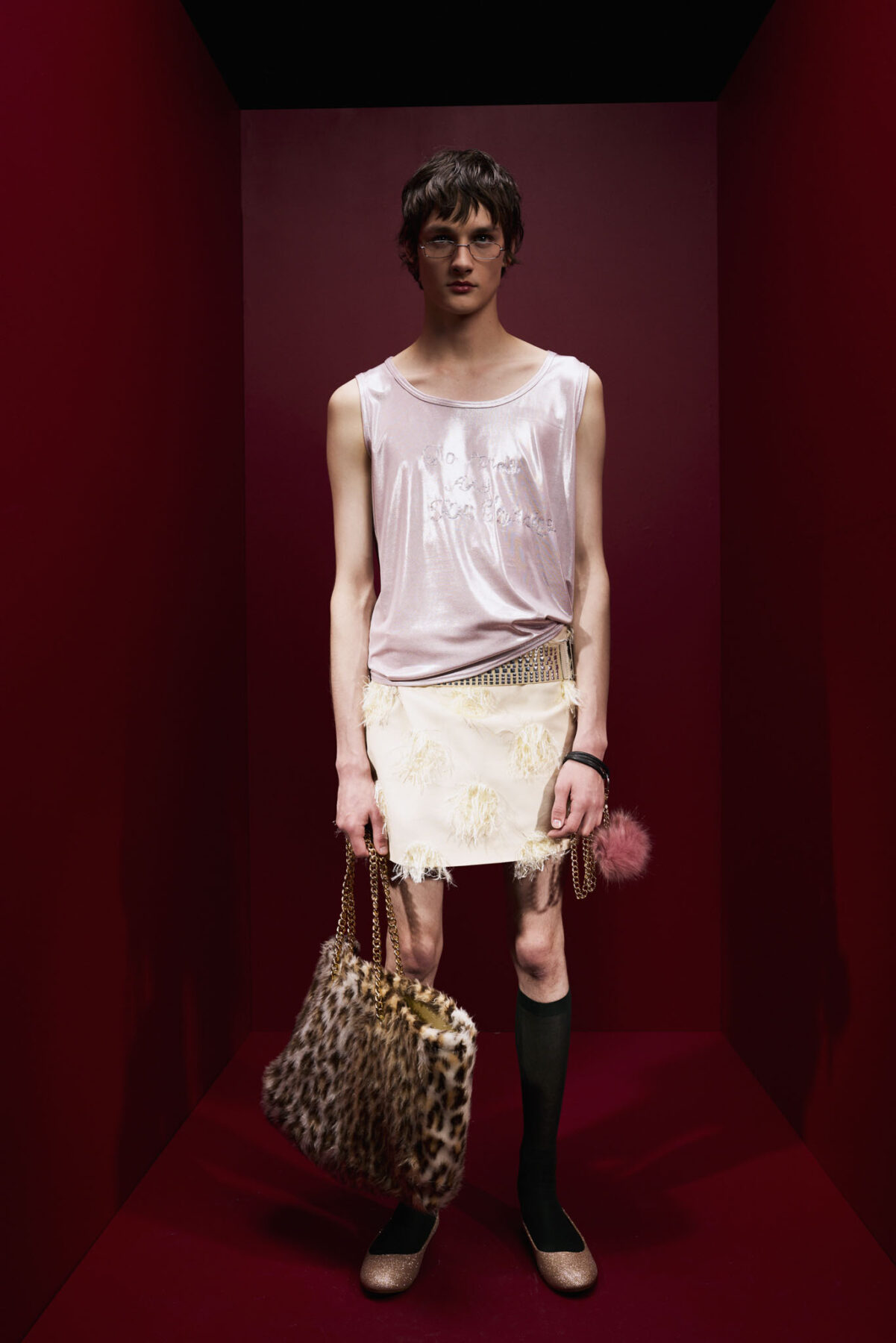 Model wearing Aalto University graduate collection