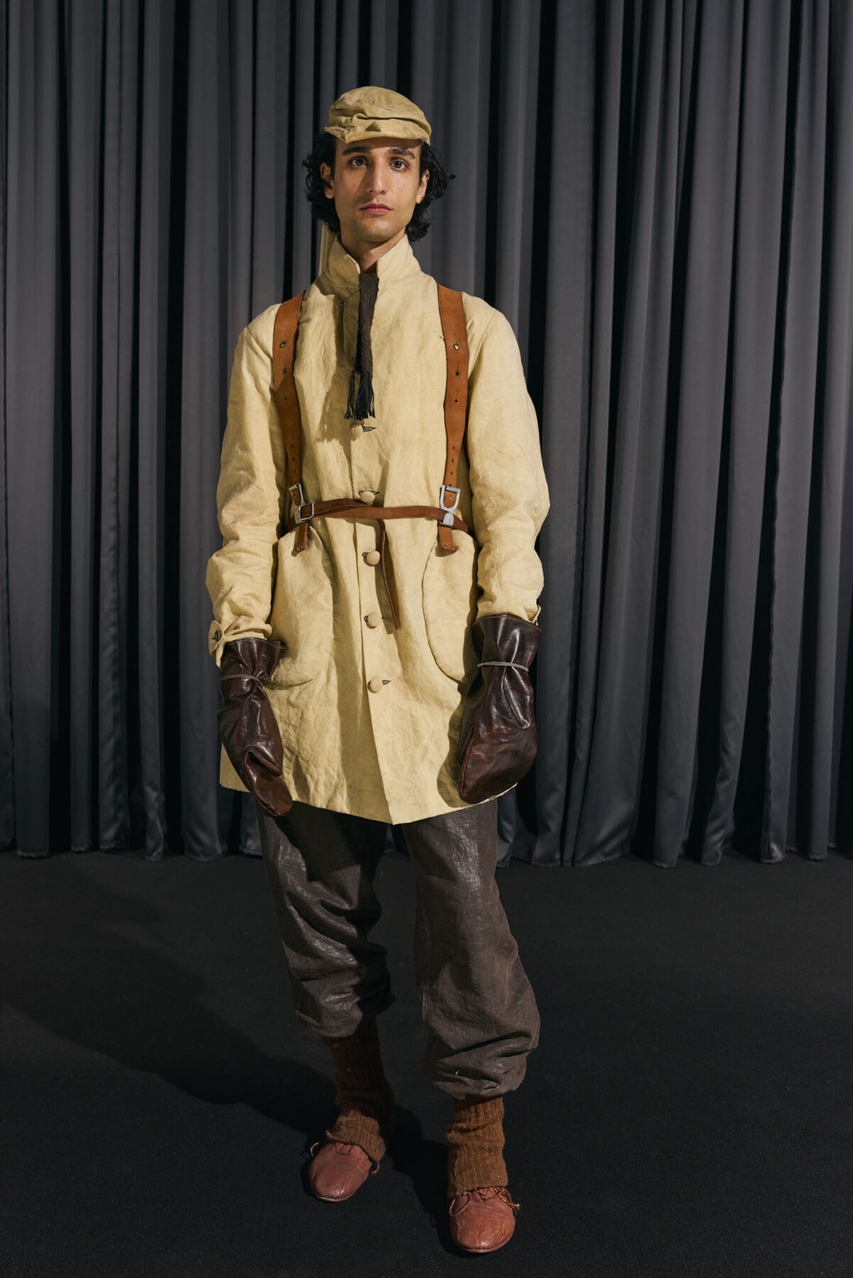 Model wearing Aalto University graduate collection