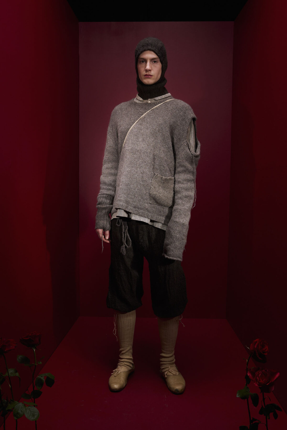 Model wearing Aalto University graduate collection