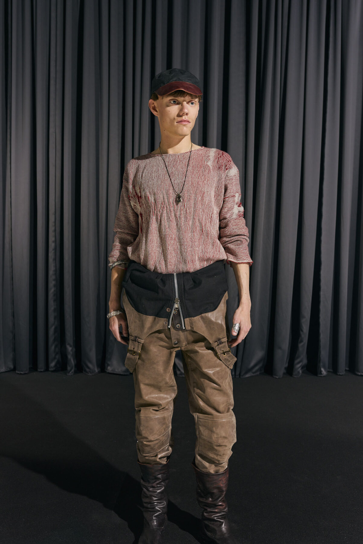 Model wearing Aalto University graduate collection