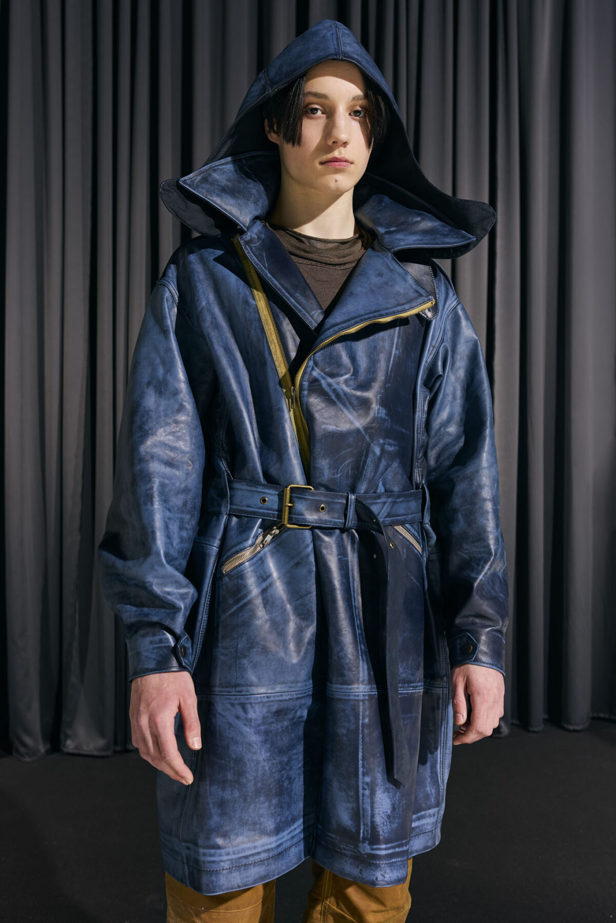 Model wearing Aalto University graduate collection