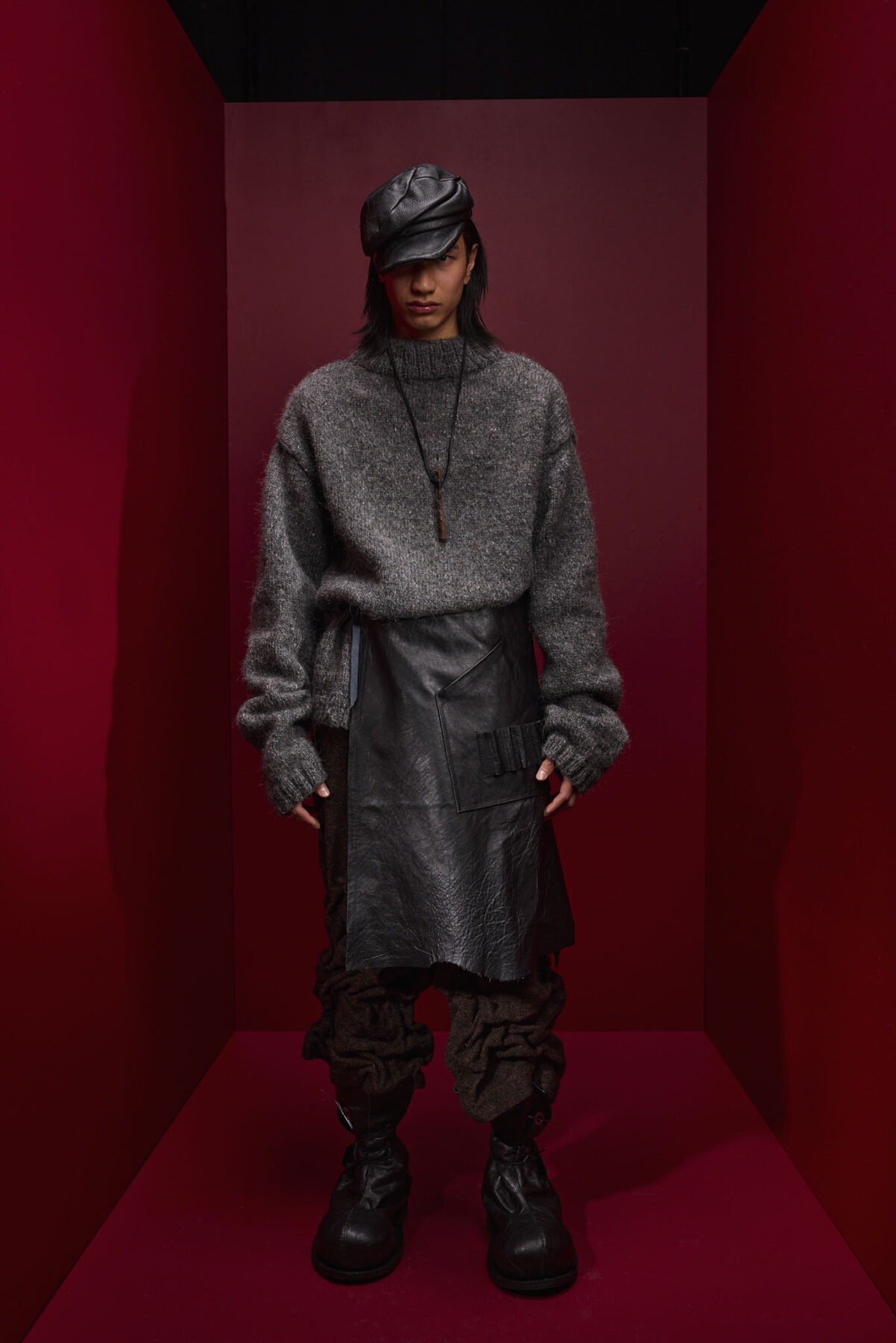 Model wearing Aalto University graduate collection