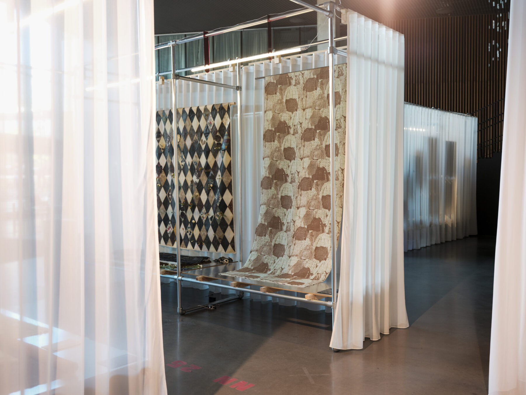 Aalto University graduate collection on display in Aalto University graduate exhibition.