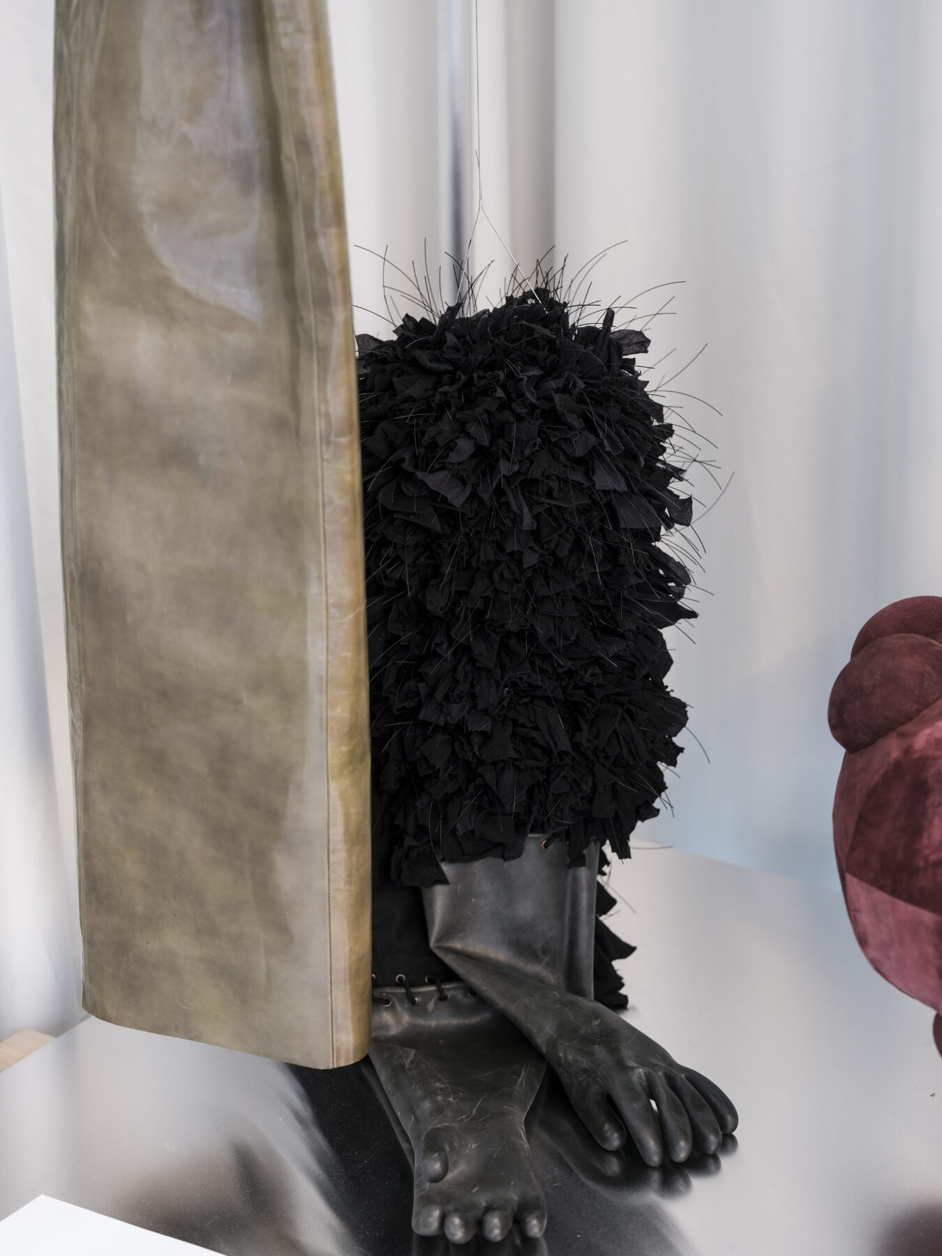 Aalto University graduate collection on display in Aalto University graduate exhibition.