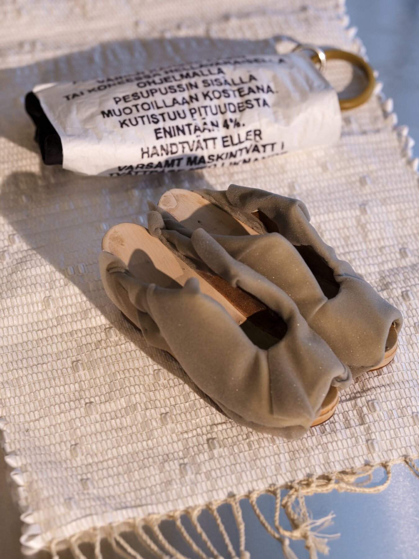 Aalto University graduate collection on display in Aalto University graduate exhibition.