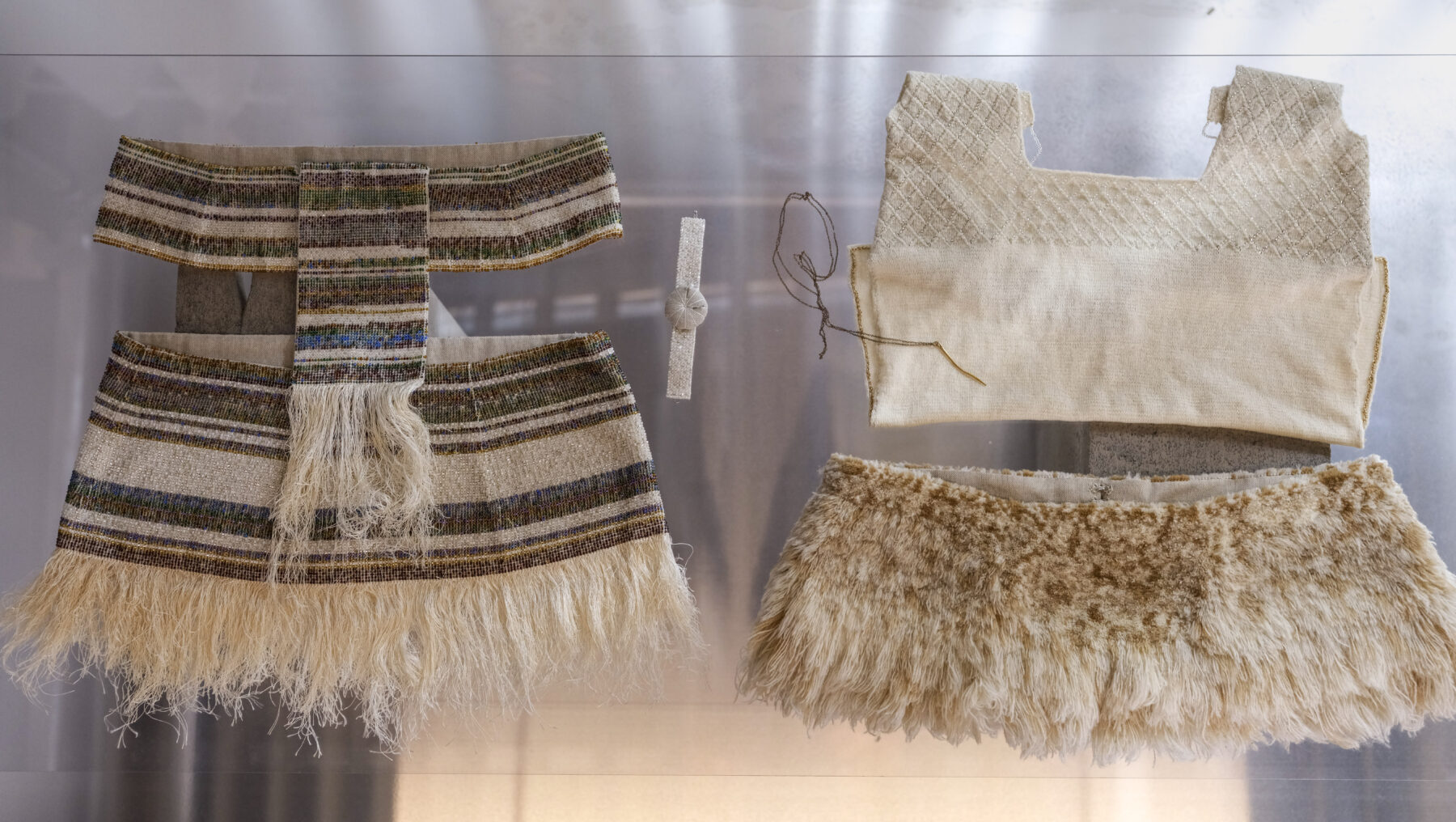 Aalto University graduate collection on display in Aalto University graduate exhibition.