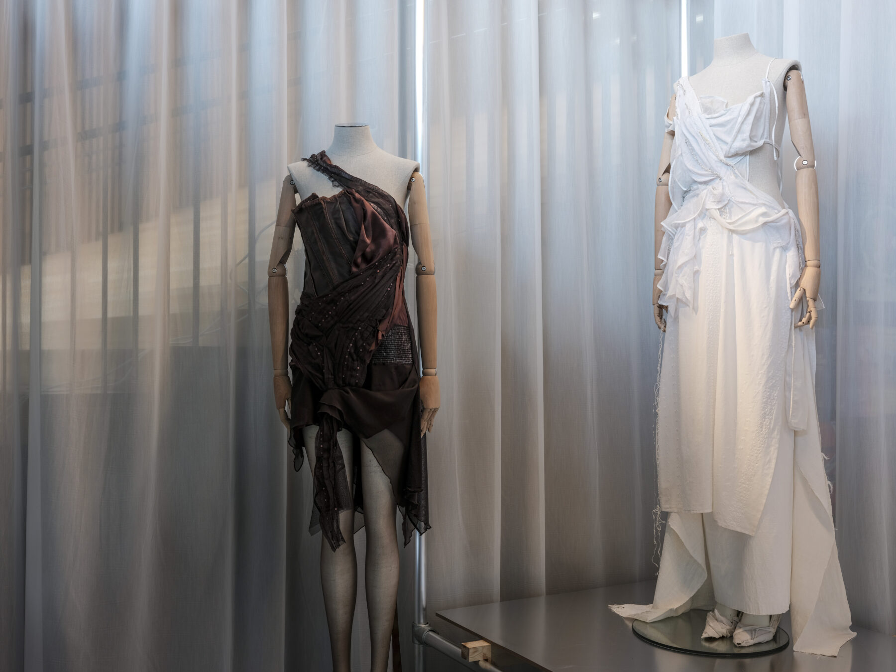Aalto University graduate collection on display in Aalto University graduate exhibition.