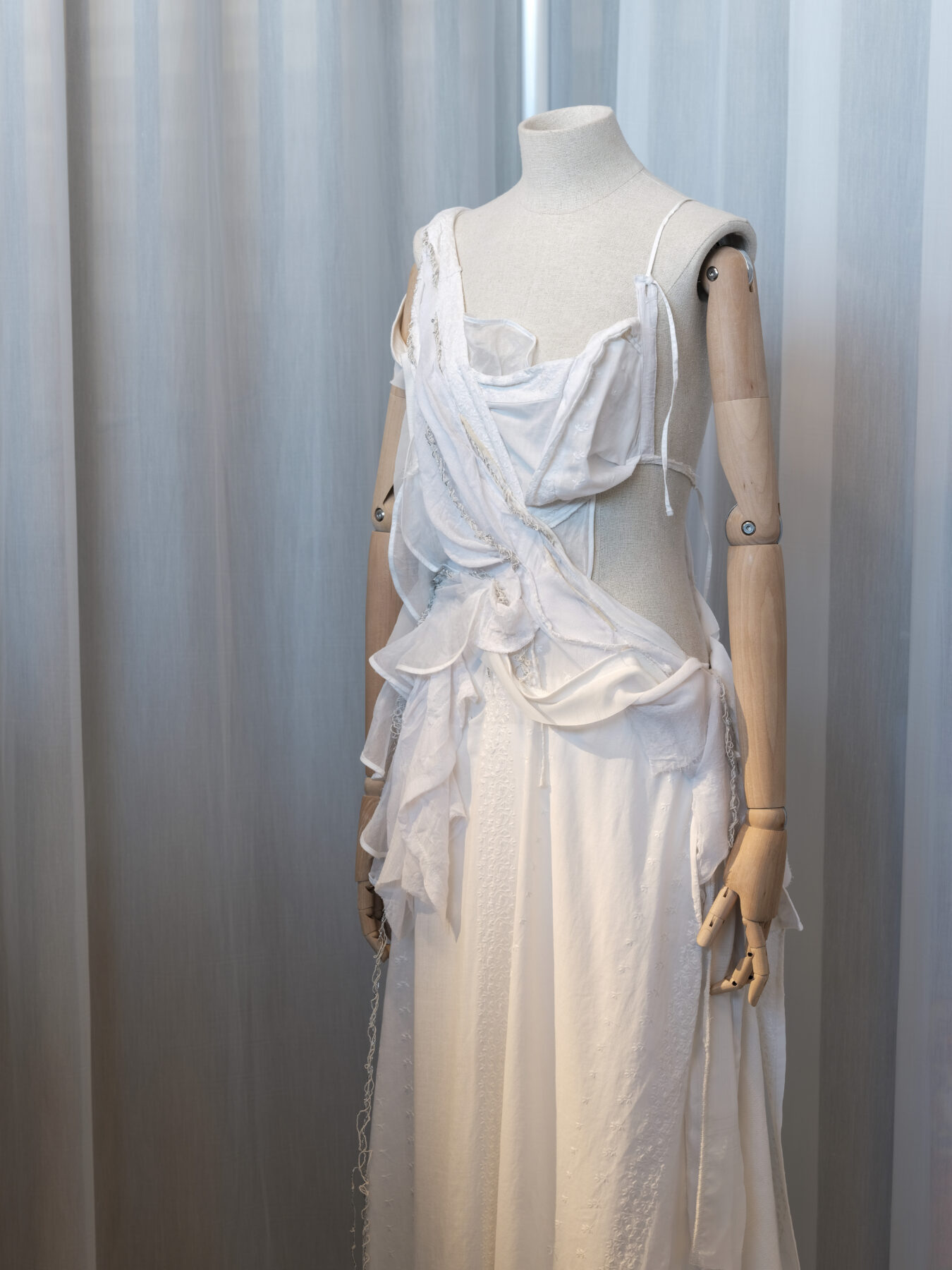 Aalto University graduate collection on display in Aalto University graduate exhibition.